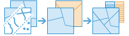 Diagrama del flujo de trabajo de Superponer capas