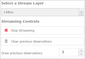 Controles de transmisión streaming